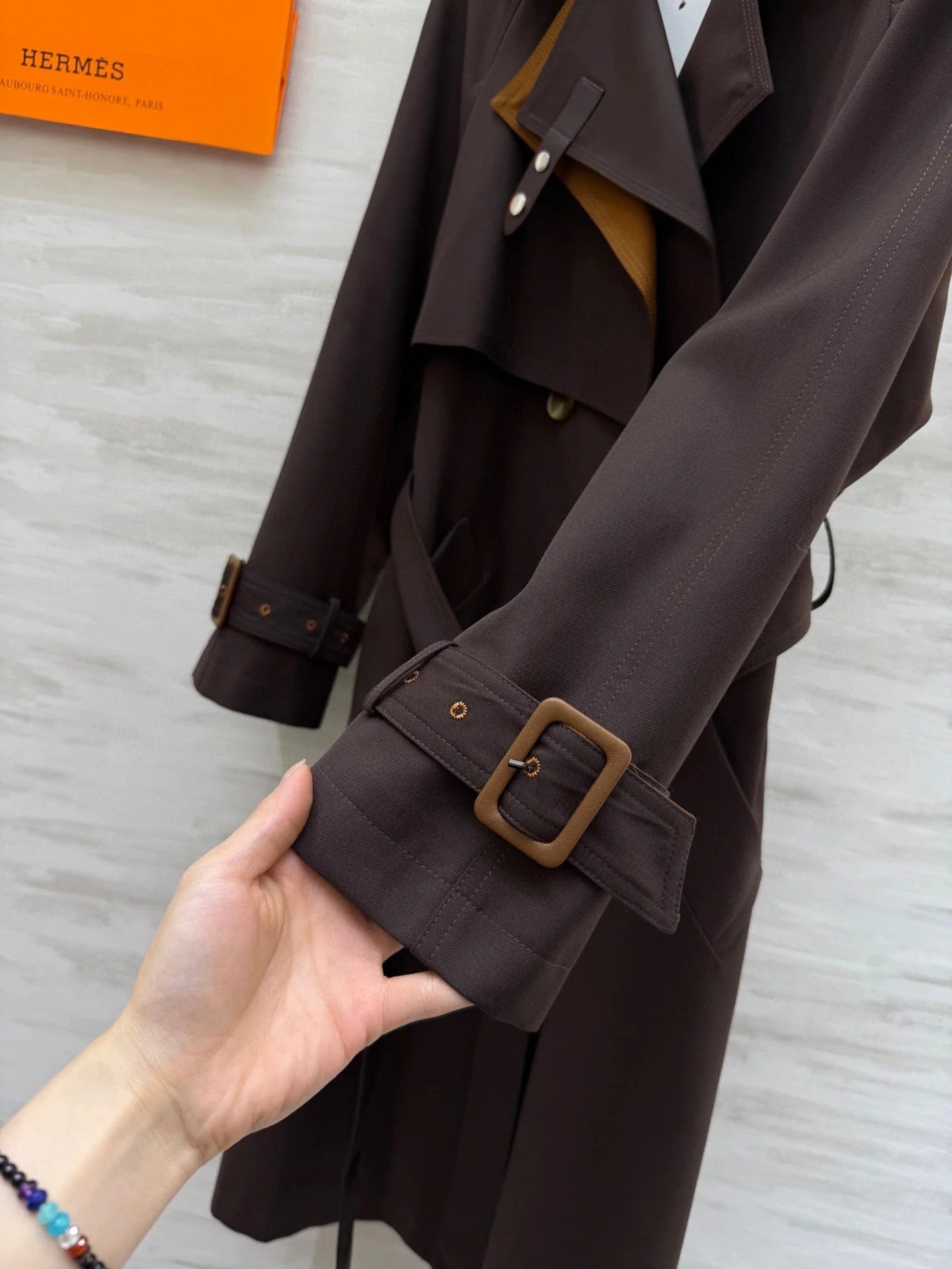 HERMES 25S LONG WINDBREAKER 527670