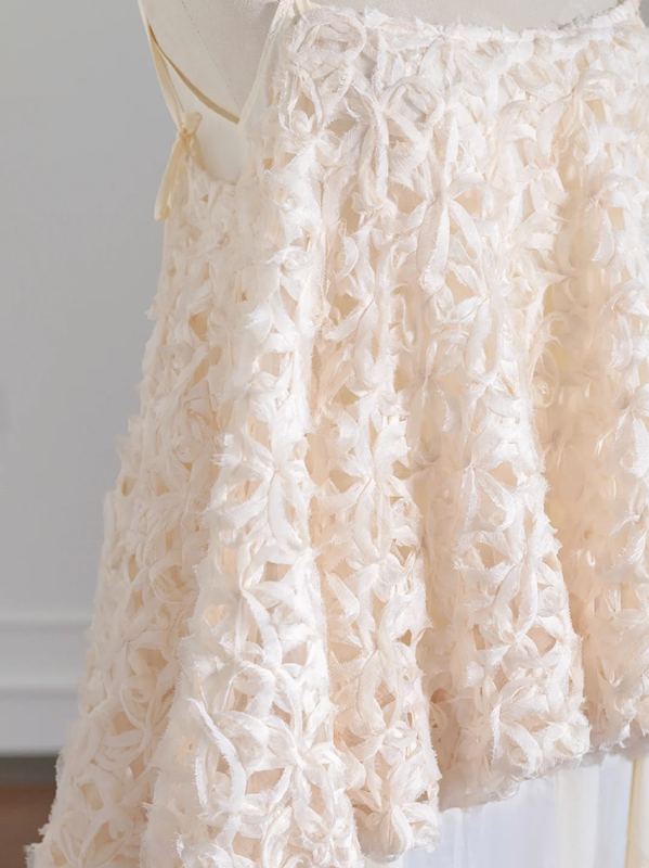 Light pink camisole loose top and long vertical skirt set, a ball gown/bridal dress R8253