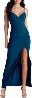Simple Blue Long Prom Dress, Evening Dress S5258