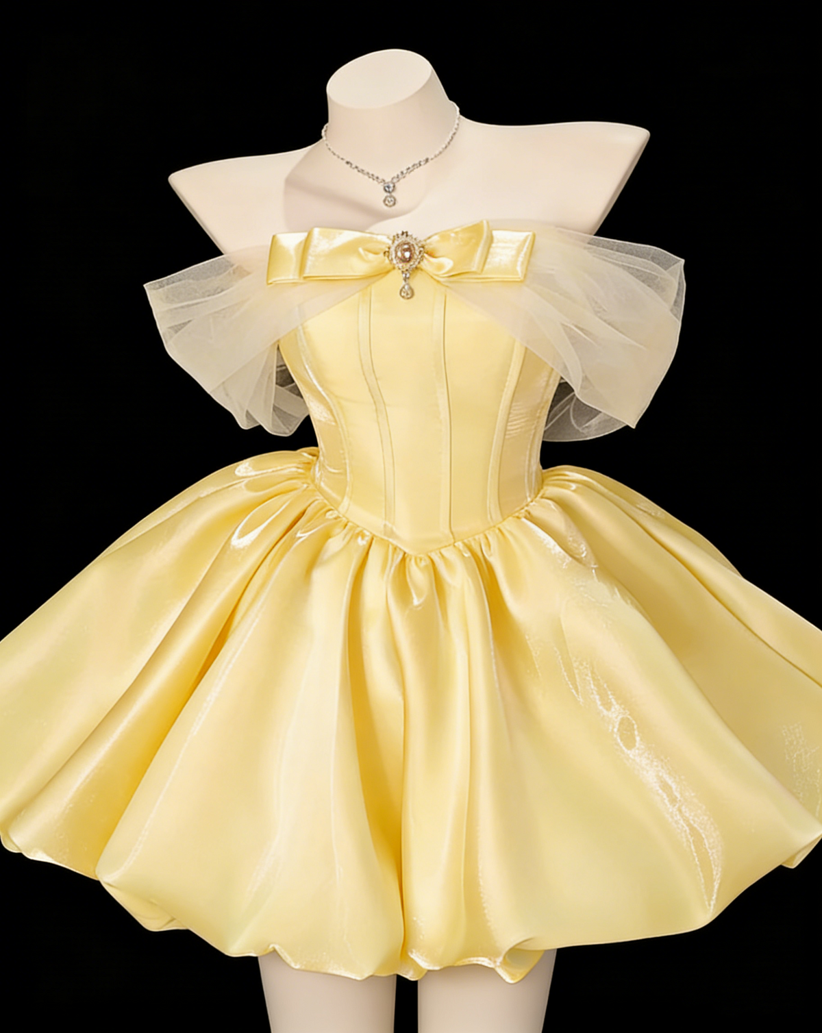 Classy Off The Shoulder Blue Satin A Line Short 7th Grade Homecoming Dress Birthday Dress SP1934