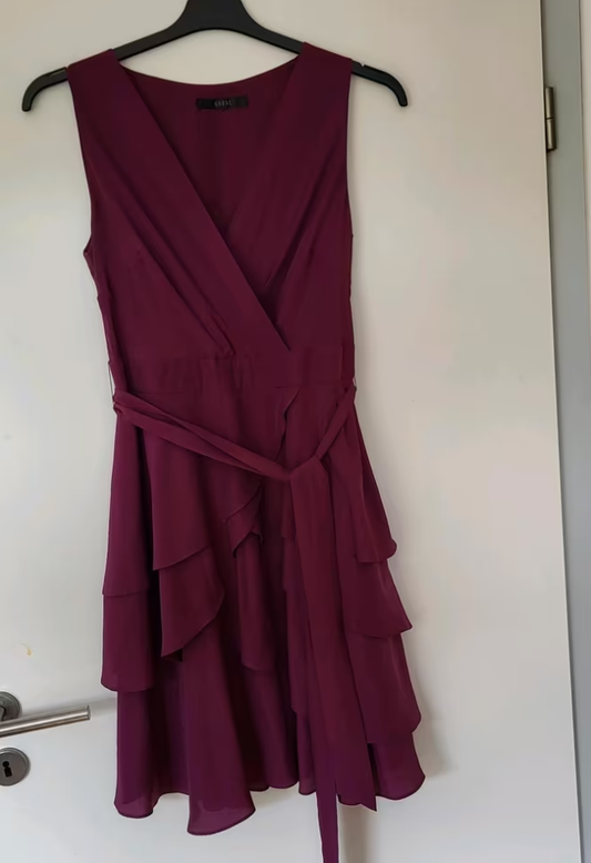 V-neck Draping Sash Chiffion Short Prom Dress,homecoming dress S2946