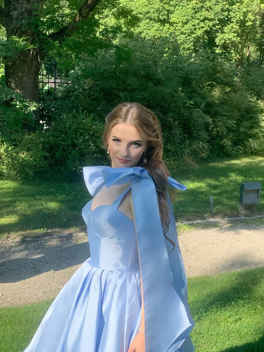 Fancy Short Hoco Dresses Ball Gown Spaghetti Straps Blue Mini Formal 8th Grade Homecoming Dresses Summer Middle School Homecoming Outfits DH56