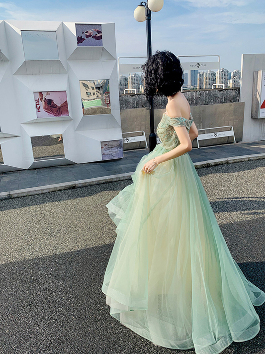 Off the Shoulder Long Formal Occasion Dress Evening Dress Y620
