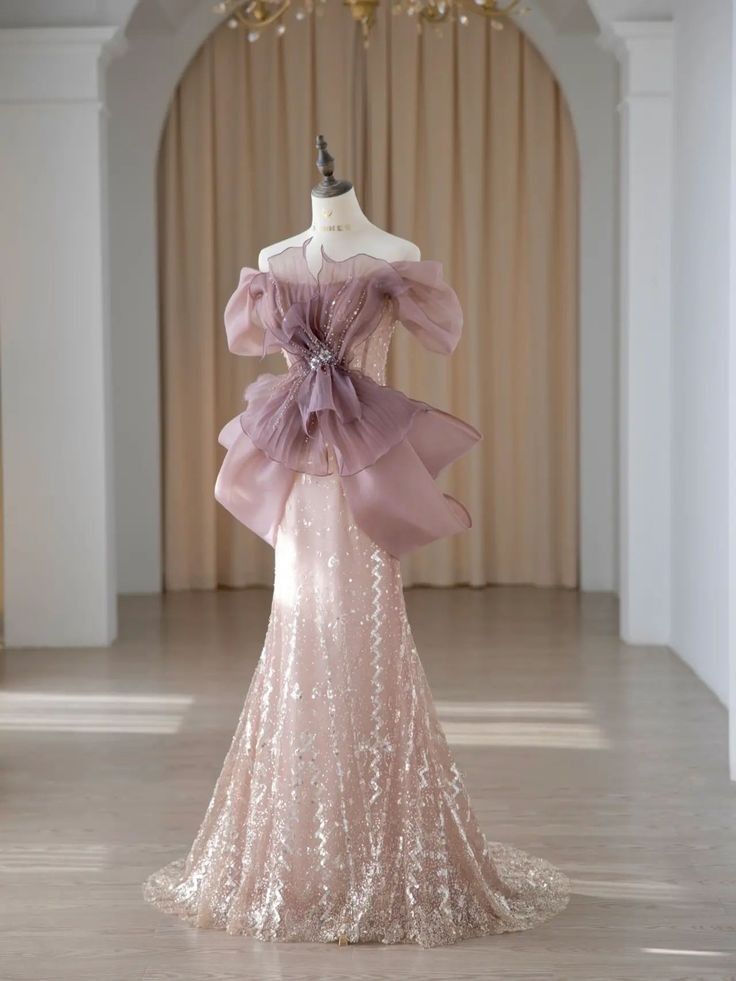 Elegant A Line Off The Shoulder Beading Sequin Tulle Long Prom Dress,Evening Dresses GG260
