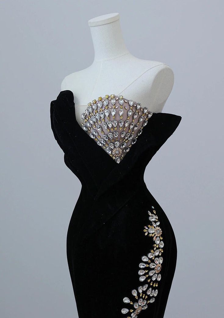Gorgeous Mermaid Sweetheart Neck Satin Beading Long Prom Dress ,Evening Dress GG515