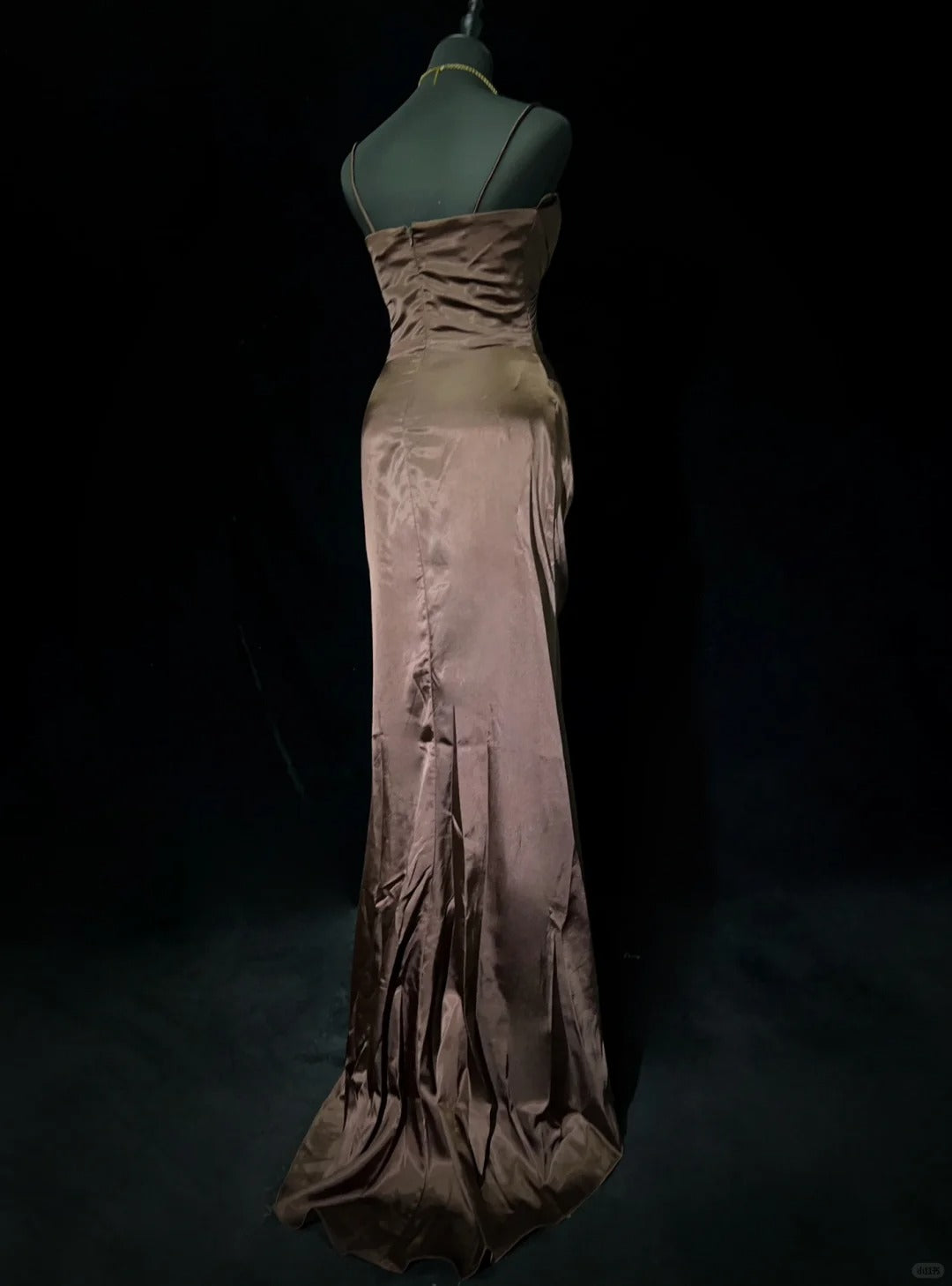 Gorgeous Prom Dress Spaghetti Straps Pleated Evening Dress Prom Gown Gala Dress Business Dinner Dress D2436