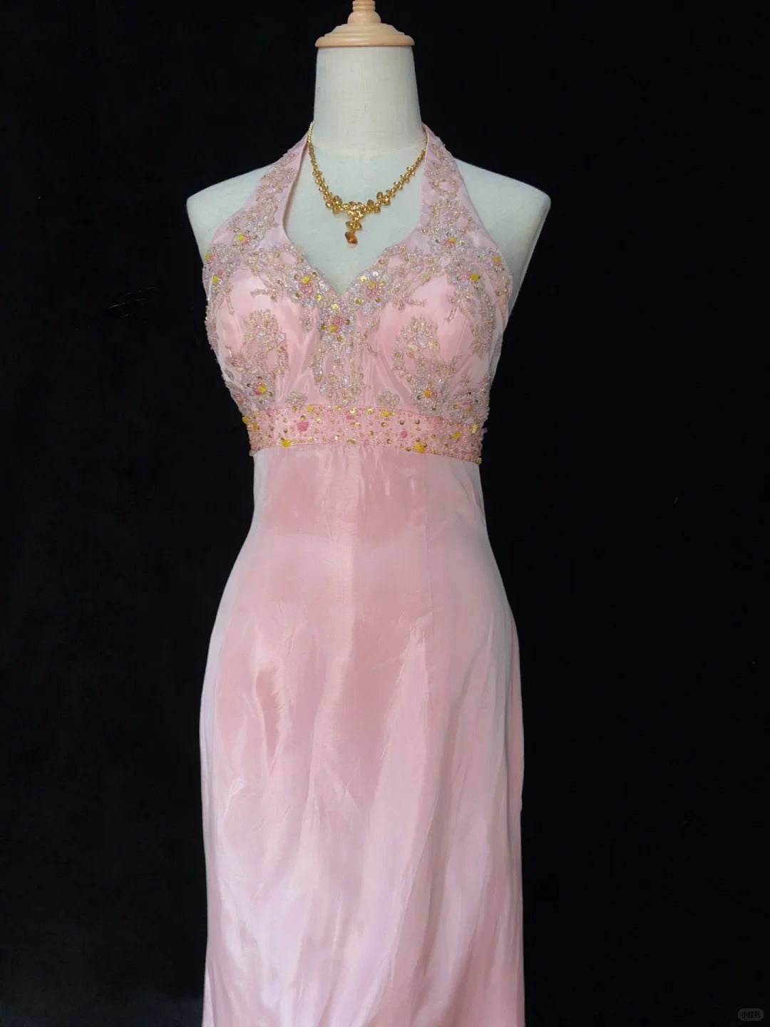 Sweet Prom Dress Halter Asymmetrical Hem Prom Gown Evening Dress Gala Dress Business Dinner Dress D2451