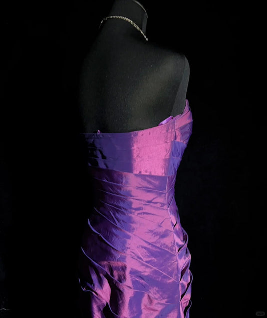 Gorgeous Prom Dress Strapless Pleated Mermaid Prom Gown Evening Dress Gala Dress D2505