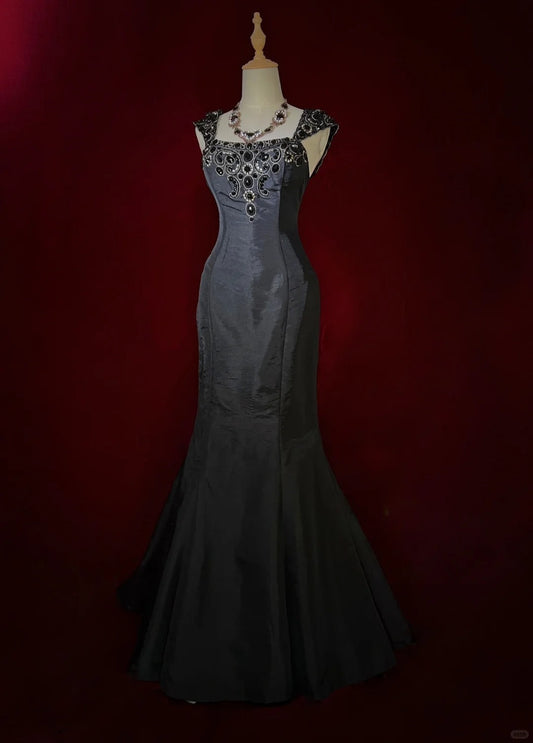 Gorgeous Prom Dress Square Neck Mermaid Prom Gown Evening Dress Gala Dress Business Dinner Dress D2508