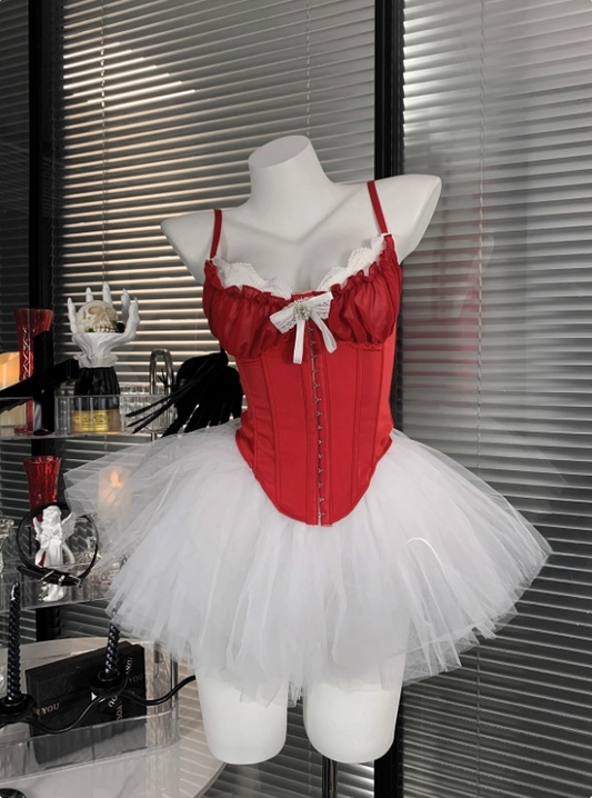 Beauty Spaghetti Straps Tulle Halloween Costumes Cosplay Dress Short Women Dress D2668