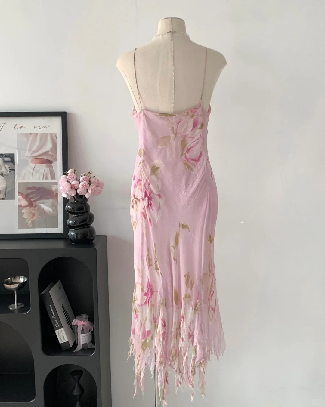 Beauty Woman Summer Dress Spaghetti Straps Asymmetrical Hem Party Dresses Vacation Dress D2697