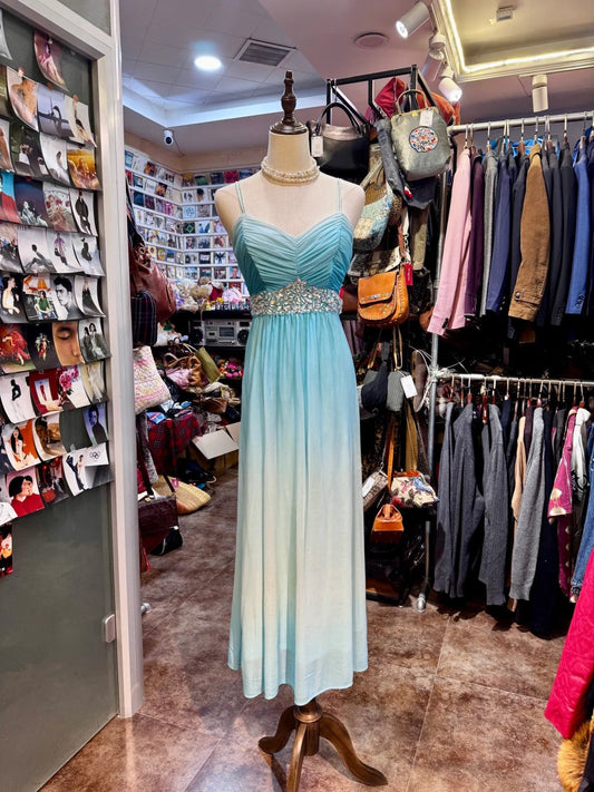 Sweet Prom Dress Spaghetti Straps Pleated Crystal Prom Gown Evening Dress Gala Dresses D2699