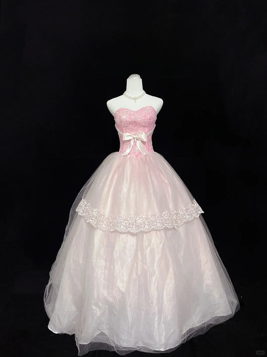 Sweet Ball Gown Sweetheart Tulle Evening Dress 16th Dress Prom Dress D2712