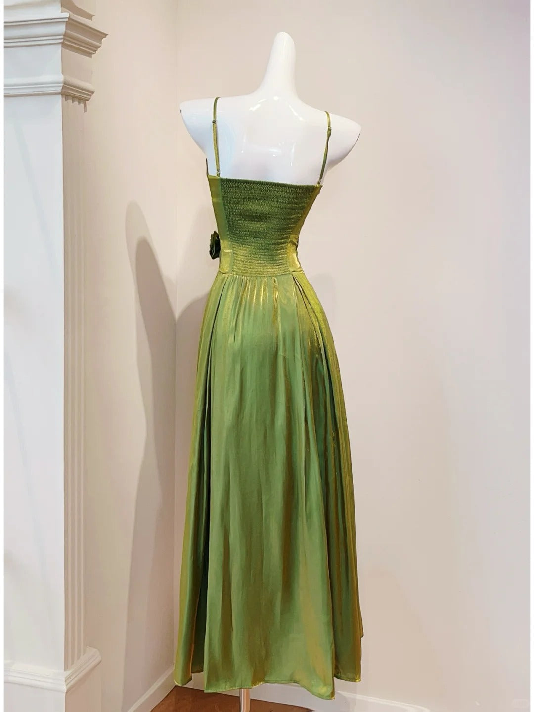 Stunning Prom Dress Spaghetti Straps Pleated Evening Dress Gala Dress D2729
