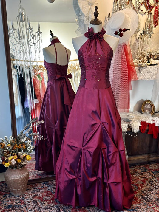 Elegant Prom Dress A Line Halter Party Dress Gala Dress Evening Dress D2736