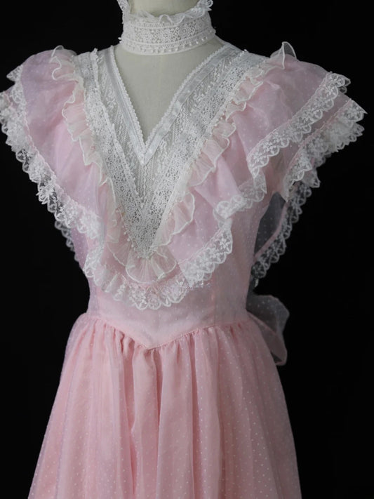 Sweet Prom Dress A Line High Collar Pleated Evening Dress Gala Dress 16th Dress D2818