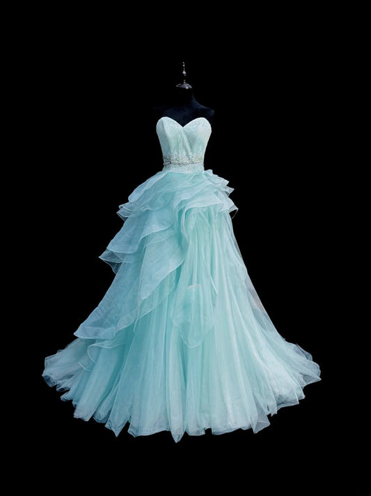 Beauty Prom Dress Sweetheart Tiered Sweet 16 Dress Evening Dress D2835