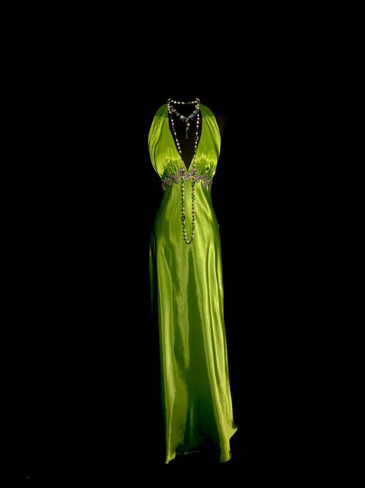 Elegant Prom Dress V-neck Backless Evening Dress Gala Dress Party Dress D2946