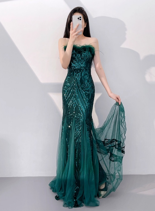 Shiny Prom Dress Sweetheart Tulle Evening Dress Gala Dress Party Dress D2973