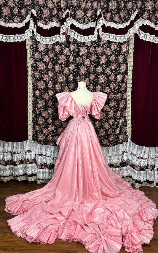 Charming Prom Dress Pleated Train Birthday Dresses Evening Dress Quinceanera Dress D3012