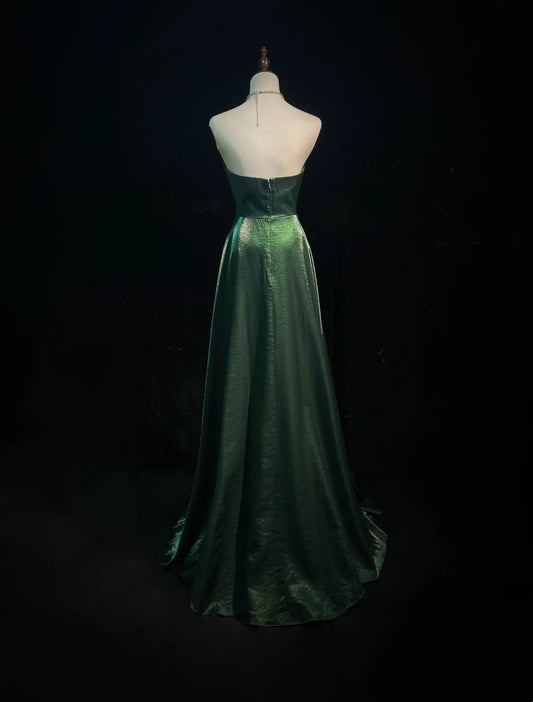 Stunning Prom Dress Dark Green A Line Sweetheart Evening Dress Gala Dress D3095