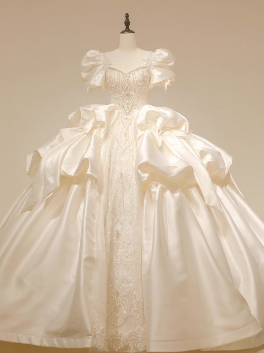 Gorgeous Wedding Dress Sweetheart Pleated Wedding Dress D3185