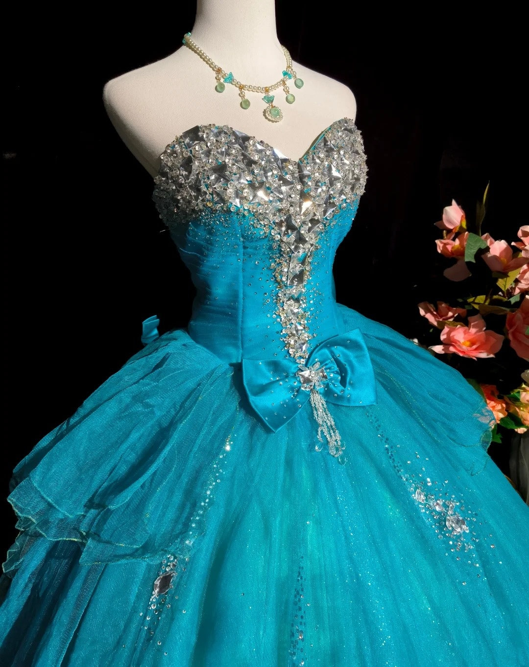 Pretty Prom Dress Sweetheart Tulle Ball Gown Sweet 16 Dress Birthday Outfits D3242