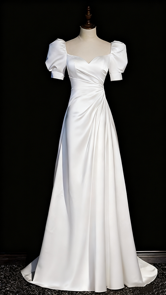 Popular Wedding Dress A Line Sweetheart Pleated Wedding Dress D3298