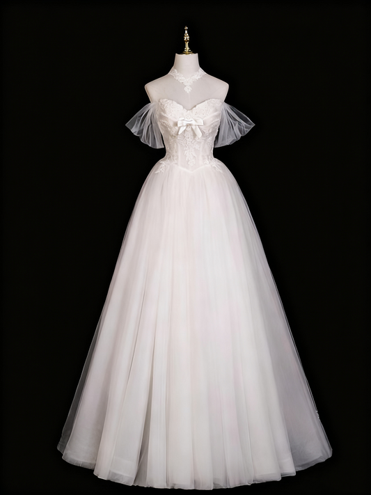 Elegant Wedding Dress Sweetheart Tulle Pleated Wedding Dress D3301