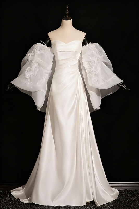 Beauty Wedding Dress A Line Sweetheart Pleated Wedding Dress D3302