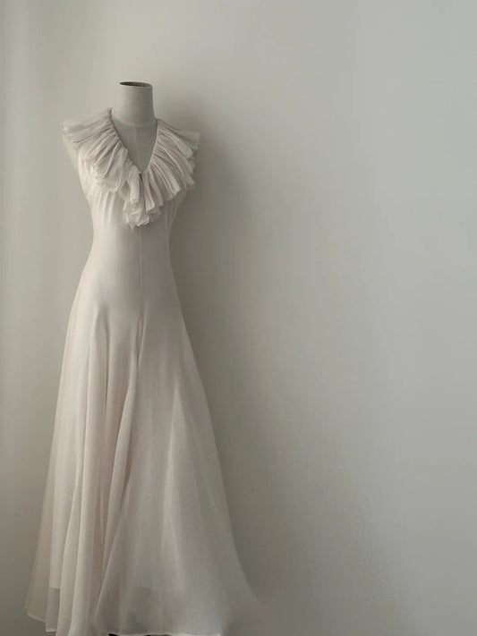 Elegant Prom Dress A Line V-neck Pleated Evening Dress Birthday Party Dress D3365