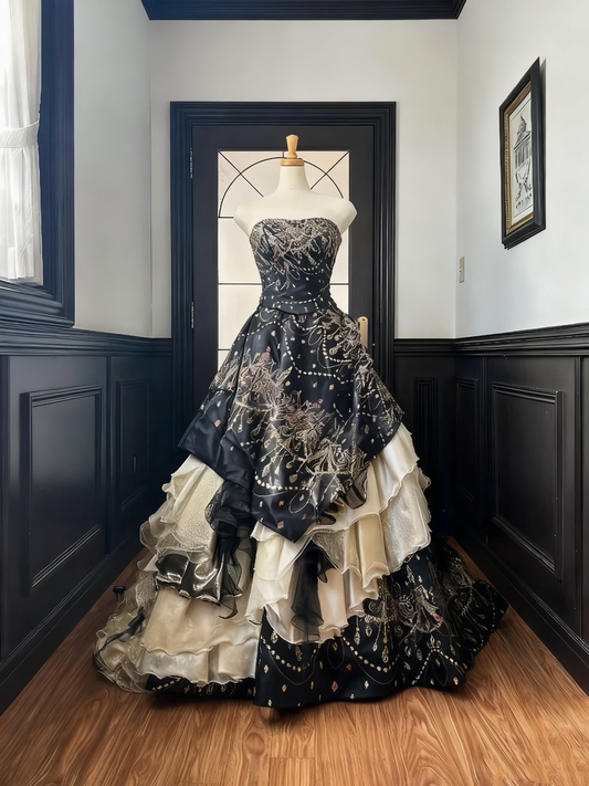 Gorgeous Prom Dress Strapless Pleated Quinceanera Dress Evening Dress Ball Gown D3382