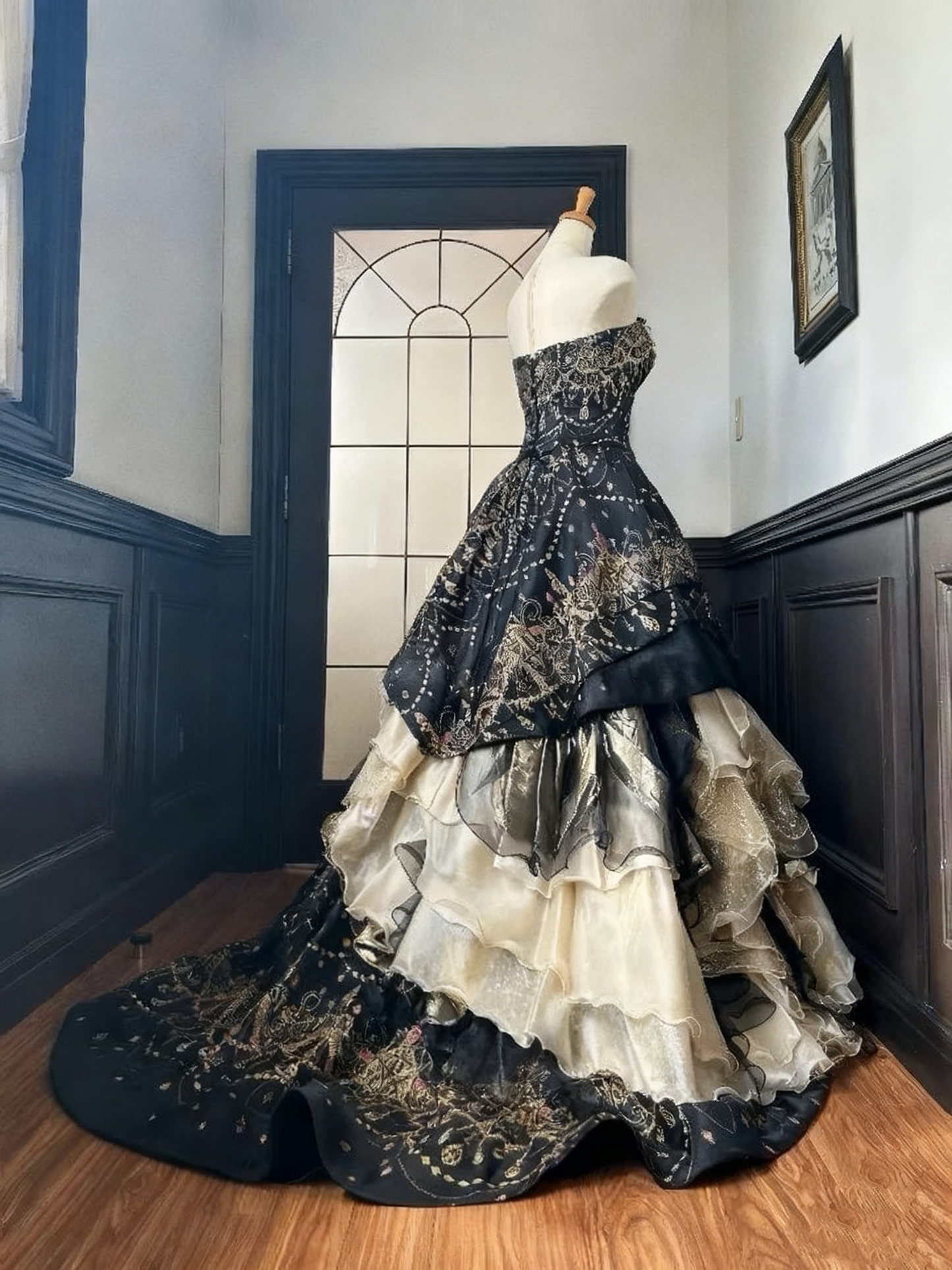 Gorgeous Prom Dress Strapless Pleated Quinceanera Dress Evening Dress Ball Gown D3382