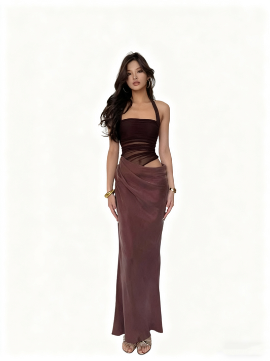 New Arrival Prom Dress Halter Pleated Birthday Party Dress Cocktail Dress D3500