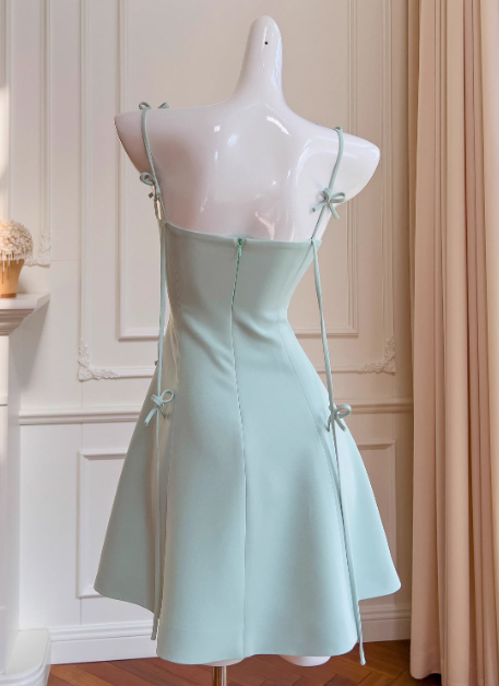 Popular Homecoming Dress A Line Spaghetti Straps Birthday Party Dress Short Prom Dress D3518