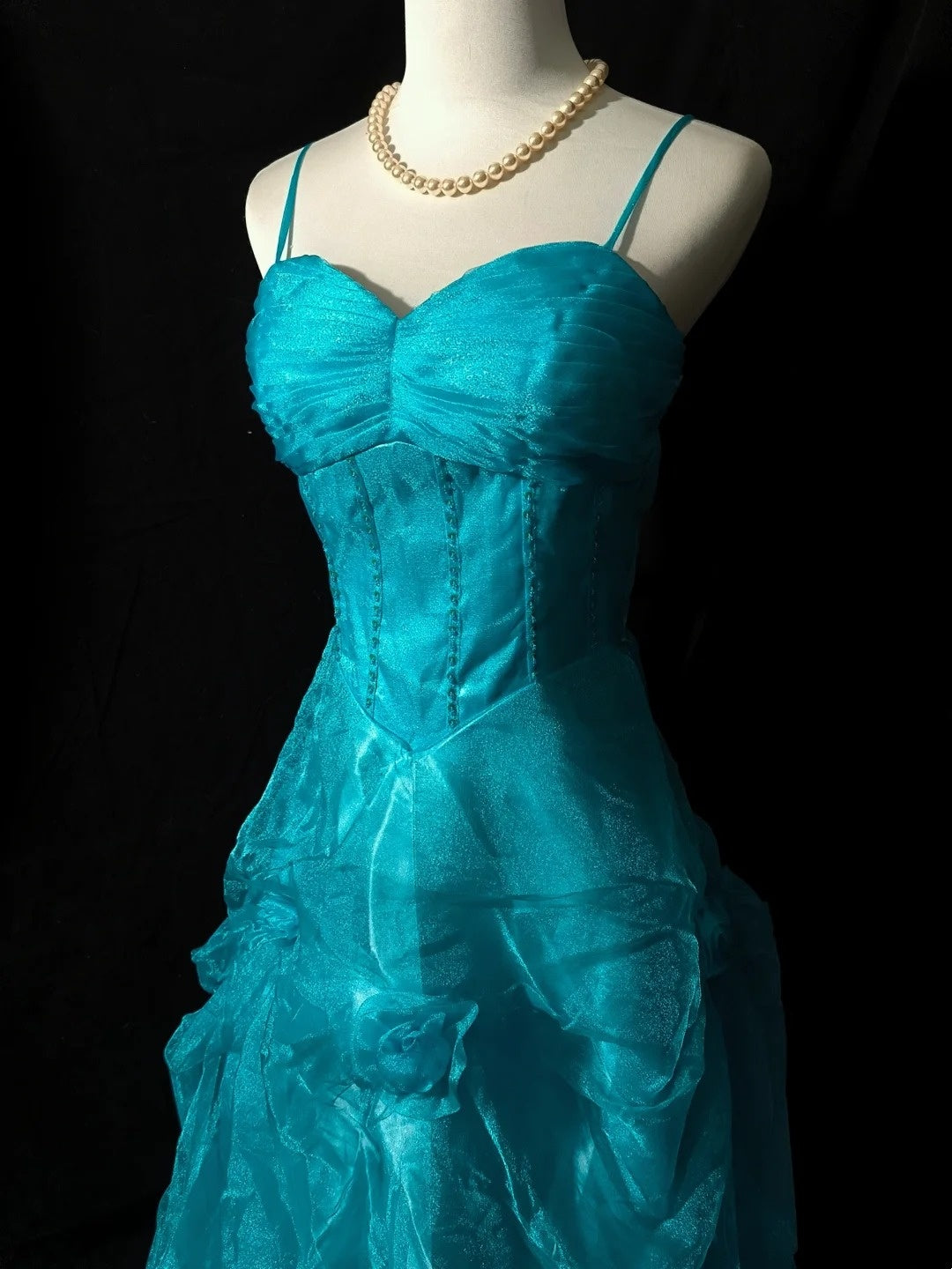 New Arrival Prom Dress A Line Spaghetti Straps Tulle Birthday Party Dress Evening Dress D3553