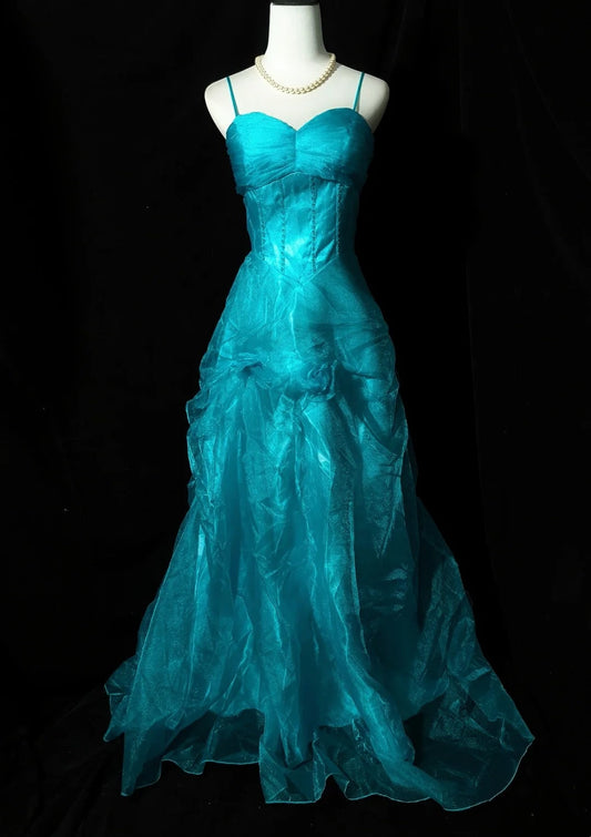 New Arrival Prom Dress A Line Spaghetti Straps Tulle Birthday Party Dress Evening Dress D3553