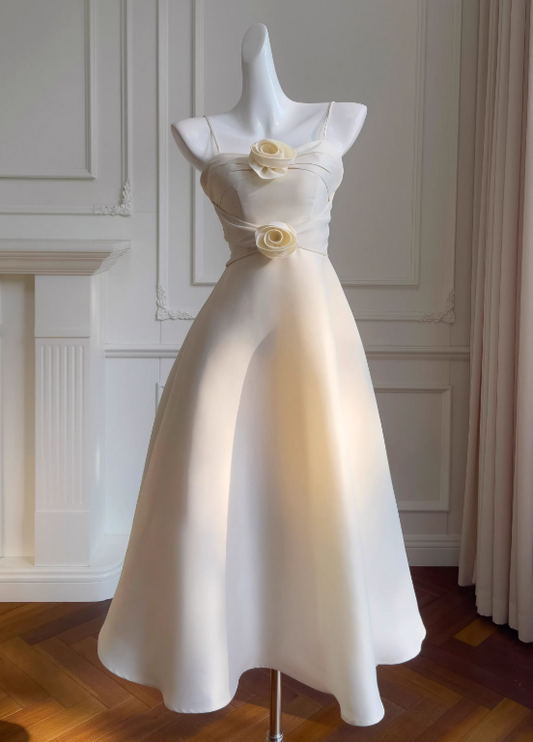 Minimalist Prom Dress A Line Spaghetti Straps Evening Dress Gala Dress D3565