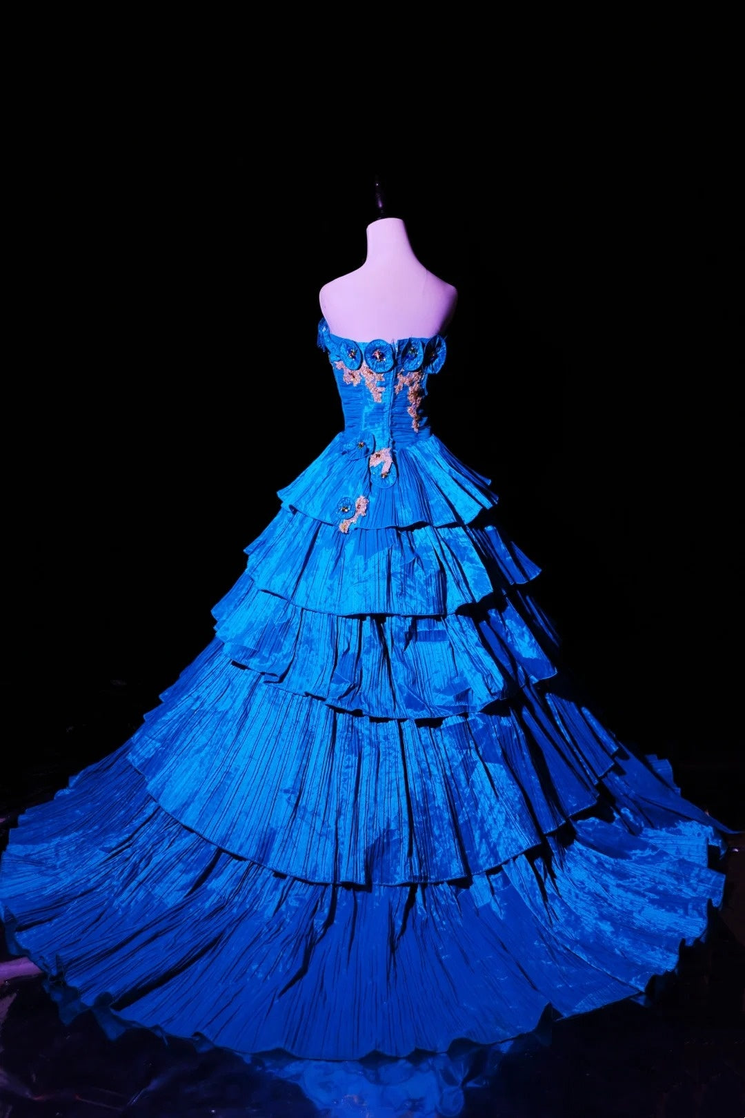 Gorgeous Prom Dress Strapless Pleated Evening Dress Ball Gown Quinceanera Dress D3584