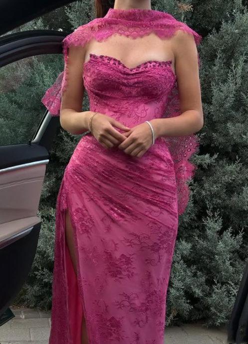 Popular Prom Dress Sweetheart Slit Evening Dress Birthday Party Outfits D3673