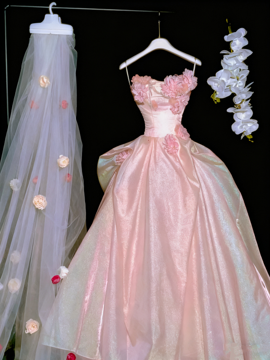 New Arrival Prom Dress Sweetheart Flower Ball Gown Quinceanera Dress Evening Dress D3713