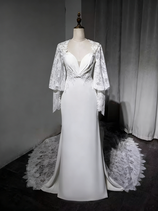 New Design Elegant Wedding Dress Sweetheart Lace Backless Wedding Dresss D3896