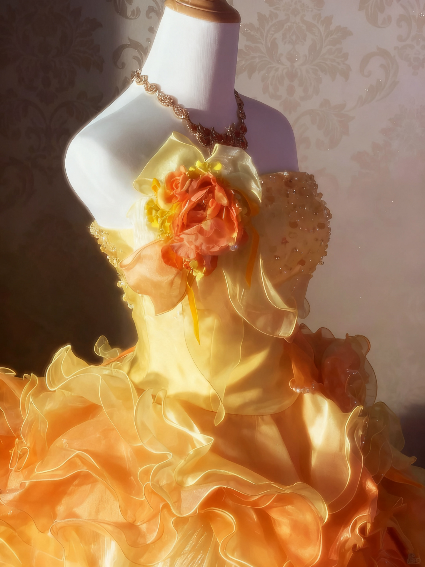 Stunning Prom Dress Strapless Ruffle Tiered Ball Gown Evening Dress Quinceanera Dress D3933