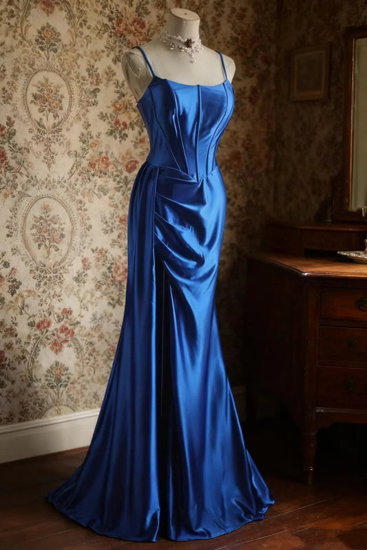 Elegant Prom Dress Spaghetti Straps Pleated Evening Dress Gala Dress Cocktail Dress D3970