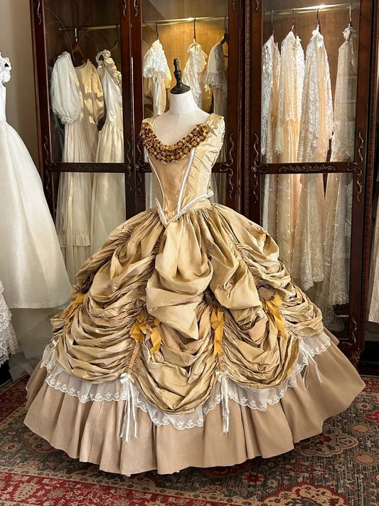 Beauty Prom Dress Crew Neck Pleated Evening Dress Sweet 16 Dress Ball Gown D4003