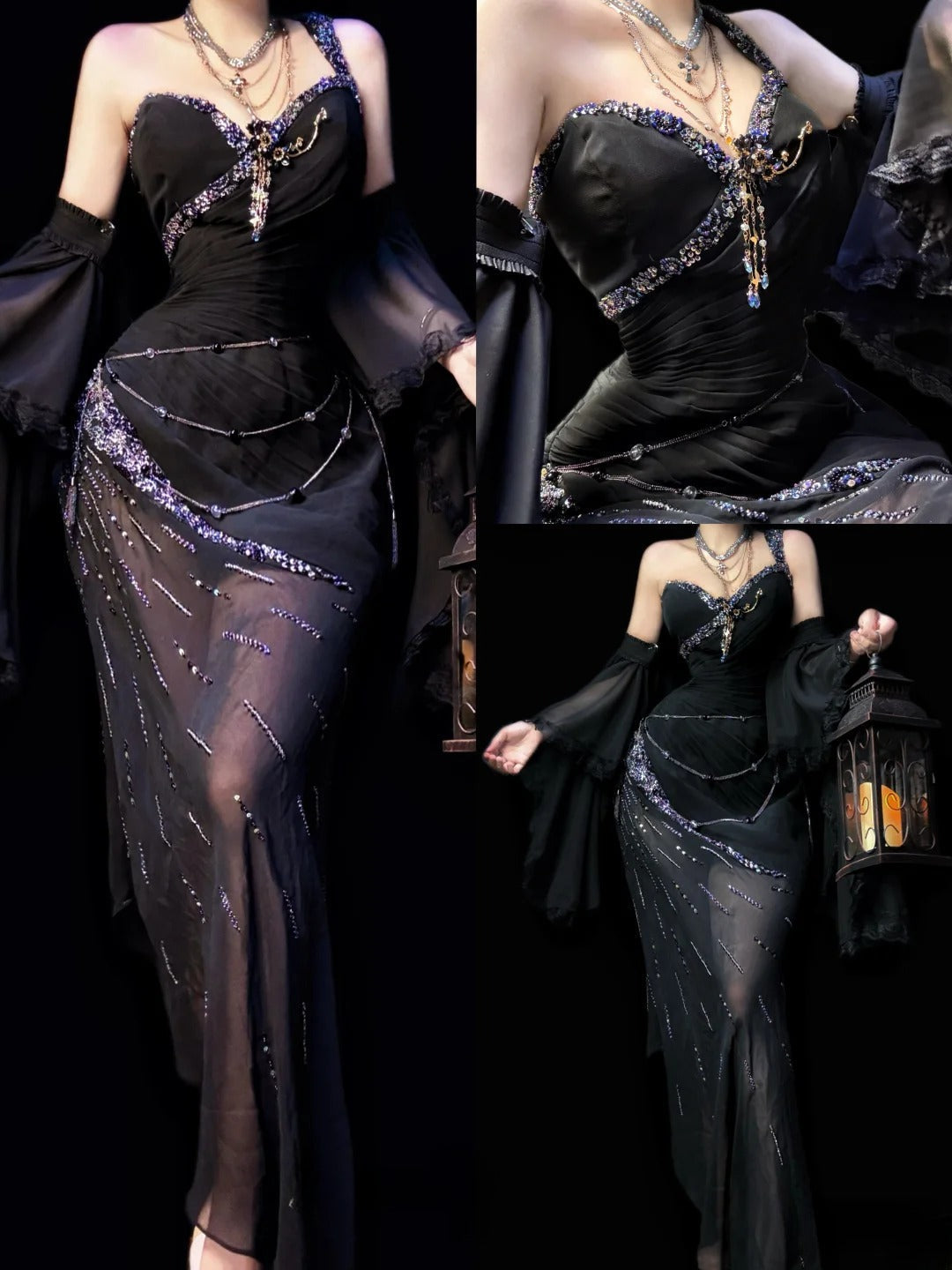 Sexy Prom Dress Black One Shoulder Pleated Evening Dress Birthday Party Dress Cocktail Dress D4024