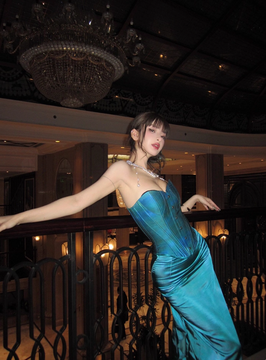 Beauty Prom Dress Sweetheart Fitted Evening Dress Cocktail Dress Birthday Party Outfits D4059