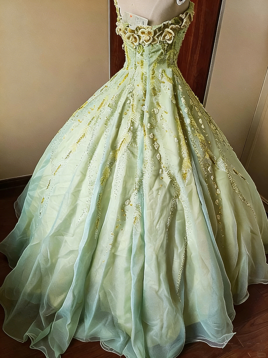Charming Prom Dress One Shoulder Pleated Tulle Ball Gown Evening Dress Quinceanera Dress Birthday Party Outfits D4087
