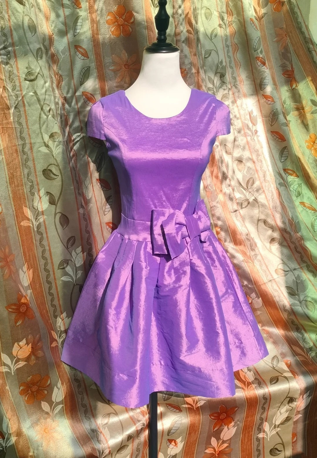 New Design Homecoming Dress Crew Neck Bowknot Short Prom Dress Birthday Party Dress Cocktail Dress D4172