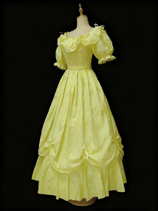 Newest Prom Dress Square Neck Pleated Ball Gown Quinceanera Dress Evening Dress D4188